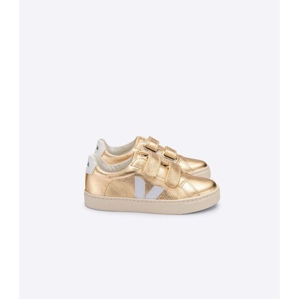 Veja ESPLAR CHROMEFREE Kids\' Shoes Gold | NZ 725HAP